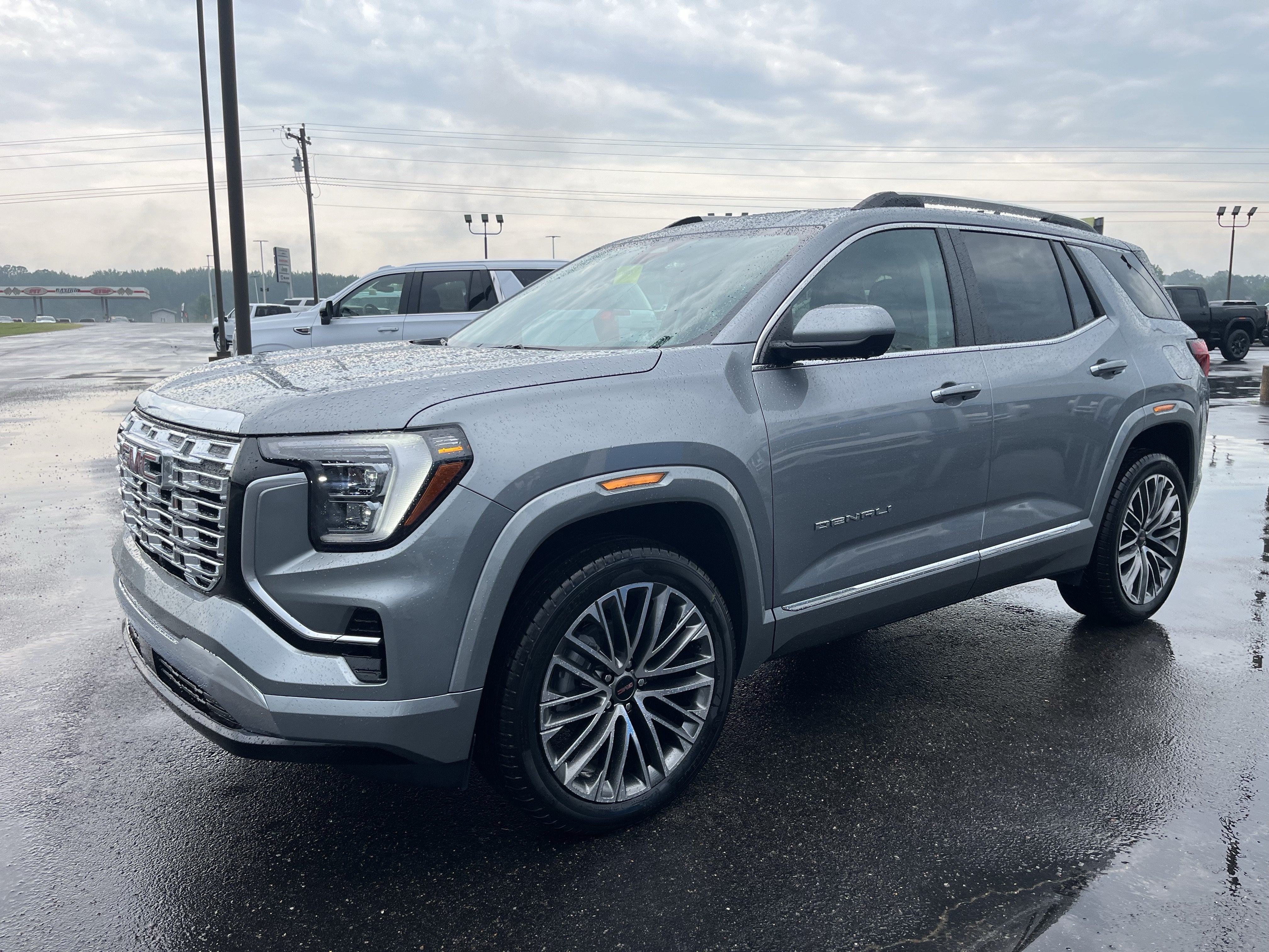 2027 GMC Terrain AWD Denali in Sterling Metallic — front three-quarter view