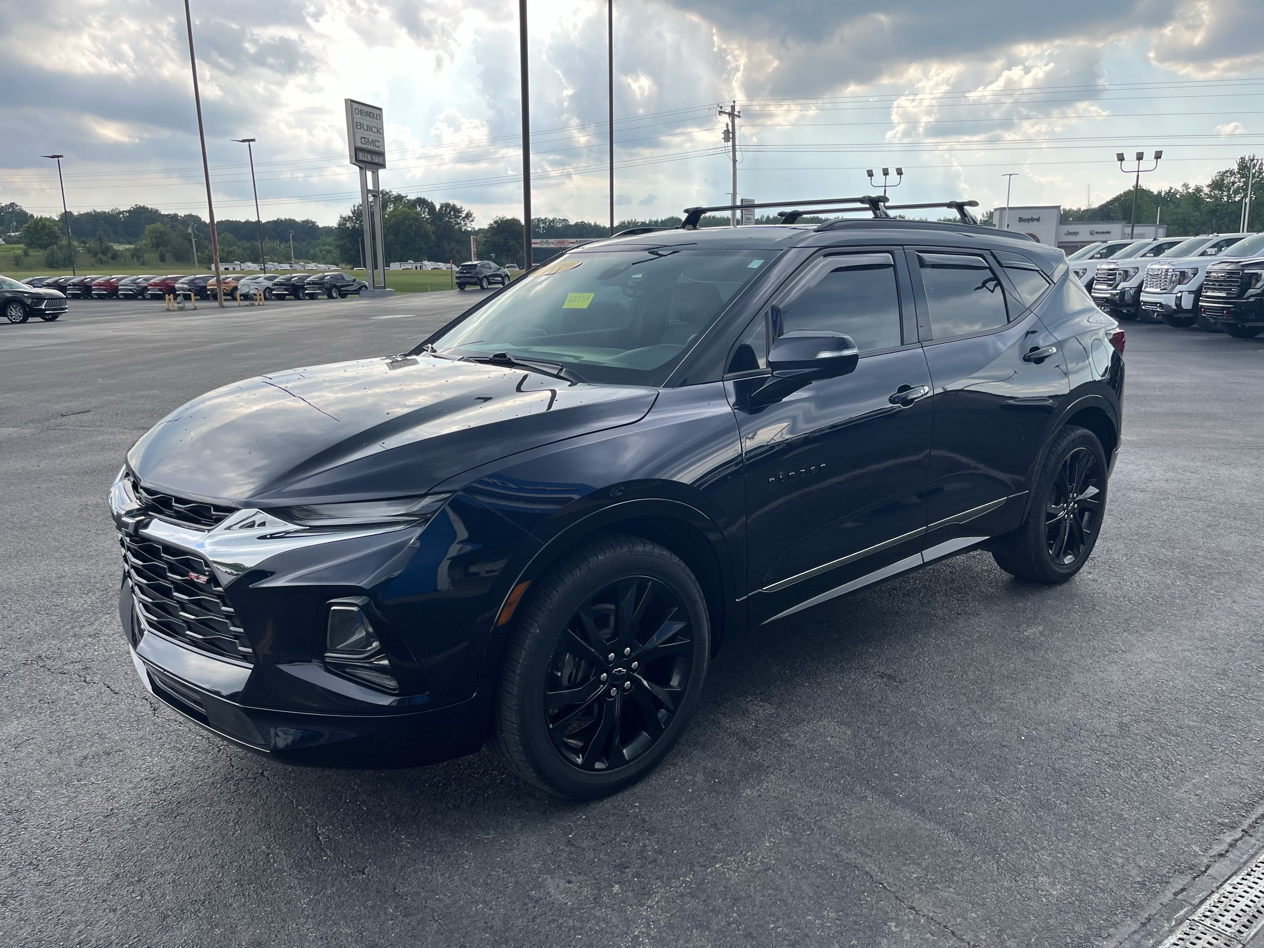 2020 Chevrolet Blazer RS in Midnight Blue Metallic — front three-quarter view