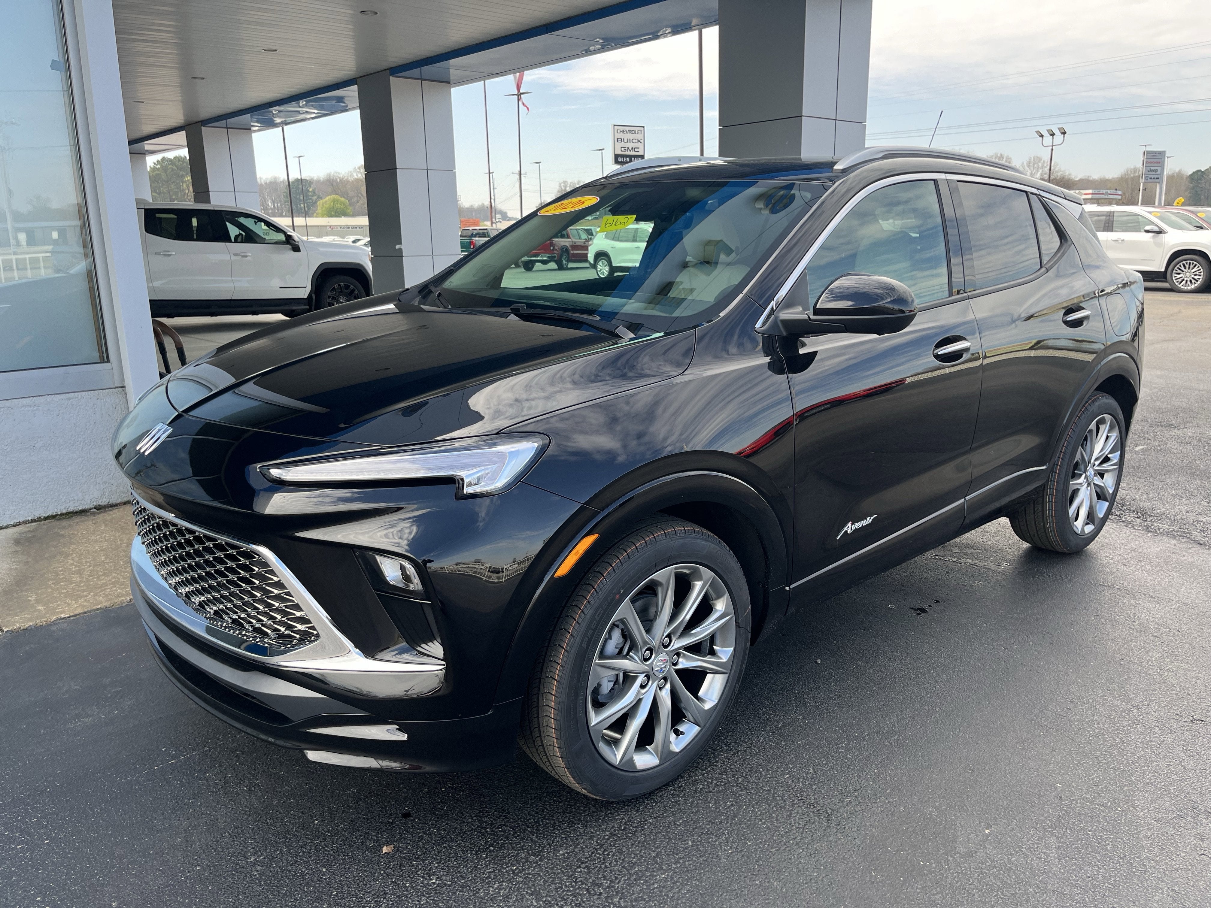 2026 Buick Encore GX Avenir in Ebony Twilight Metallic — front three-quarter view